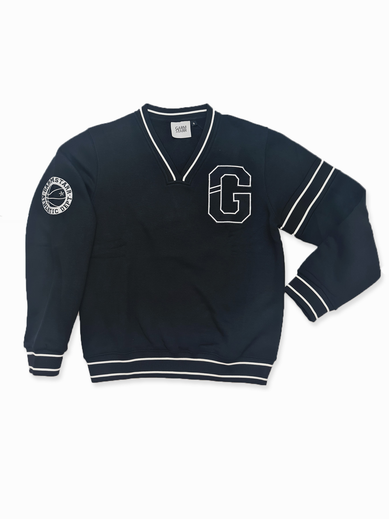 V-Neck Varsity Unisex Click Suit Black