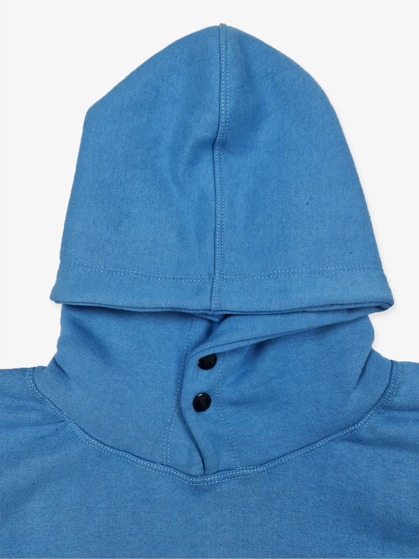UNISEX OVERSIZED POWDER BLUE LONG LINE HEAVY HOOD - Image 4