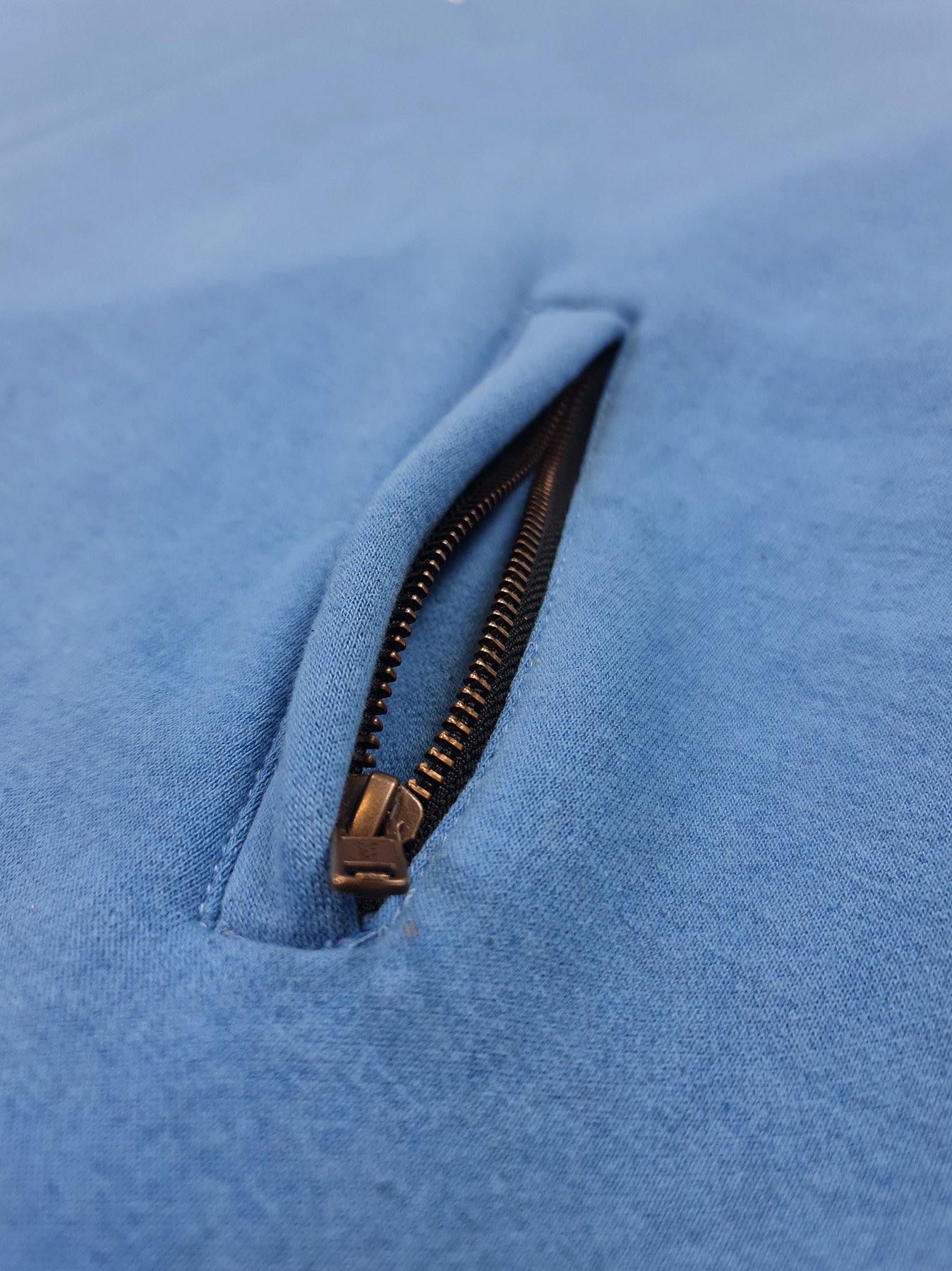 UNISEX OVERSIZED POWDER BLUE LONG LINE HEAVY HOOD - Image 6